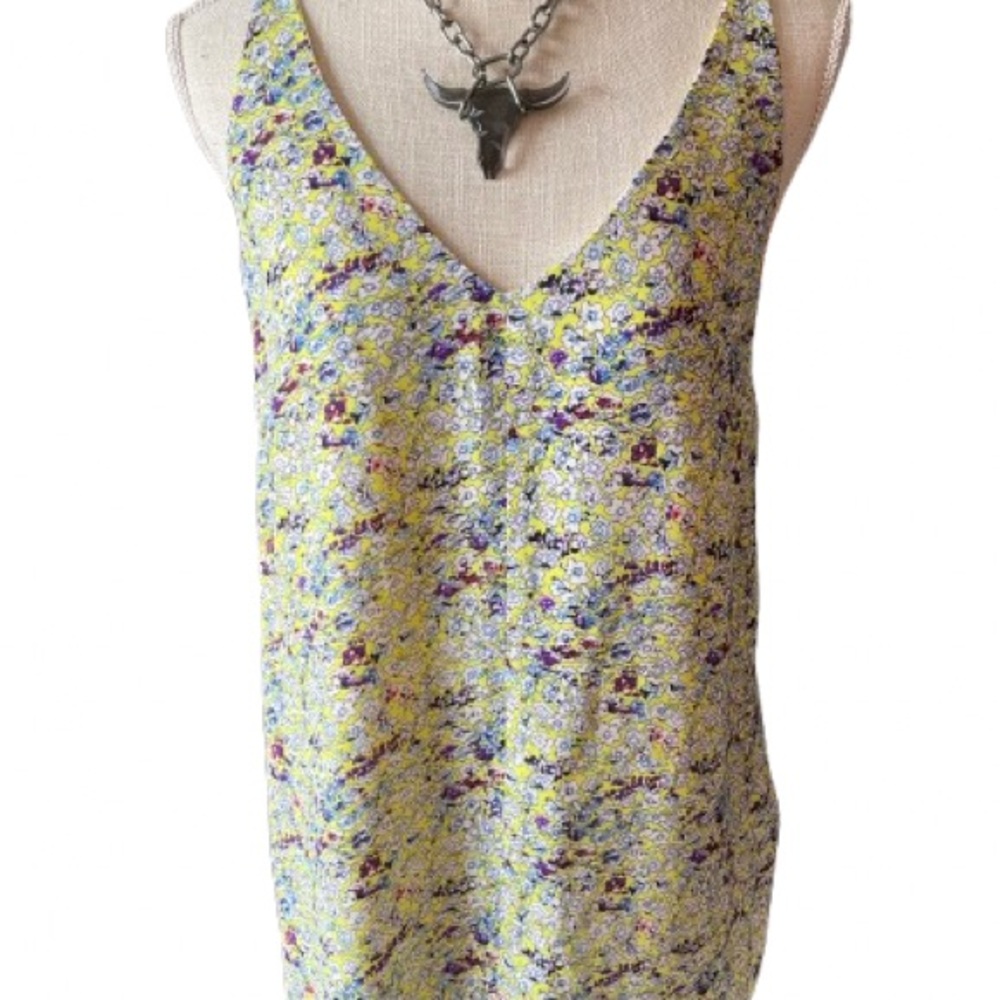 CAbi Style 275 Yellow and Purple Floral Camisole